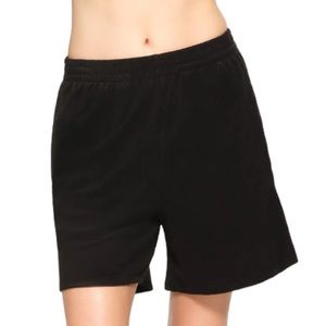 SKIMS Black Terry Shorts